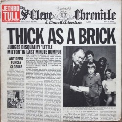 Jethro Tull ‎- Thick As A Brick (LP - Newspaper) 