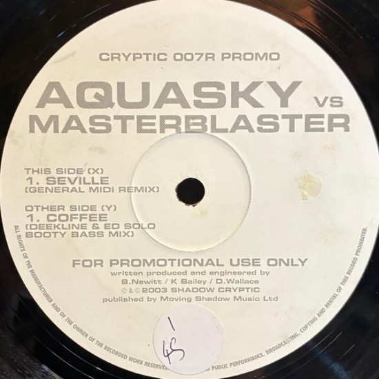 Aquasky vs. Masterblaster - Seville / Coffee (12")
