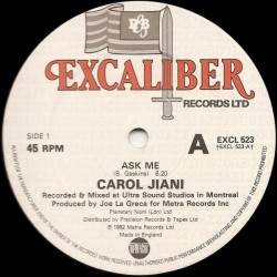 Carol Jiani ‎- Ask Me (12") 