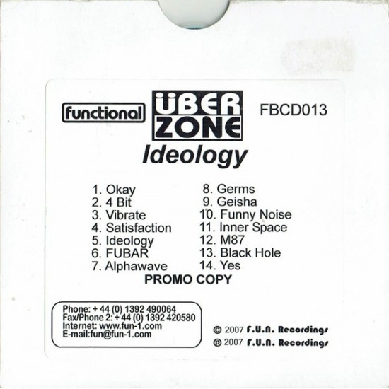 Überzone - Ideology (CD - Cardboard Sleeve) Überzone - Ideology (CD - Cardboard Sleeve)