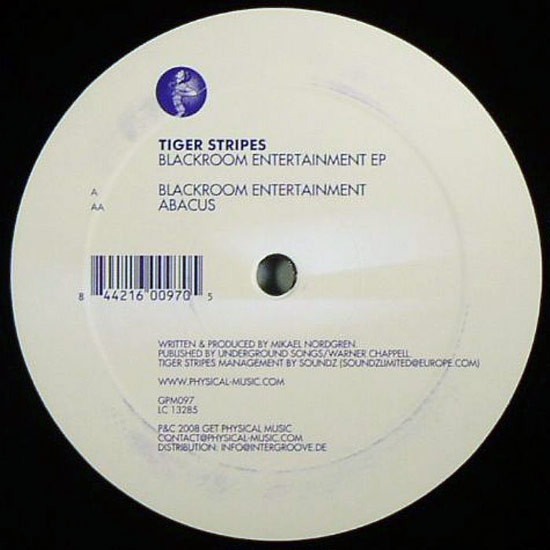 Tiger Stripes - Blackroom Entertainment EP (12") Tiger Stripes - Blackroom Entertainment EP (12")