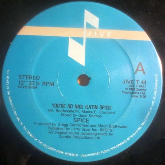 Spice - You're So Nice (Latin Spice) (12") Spice - You're So Nice (Latin Spice) (12")
