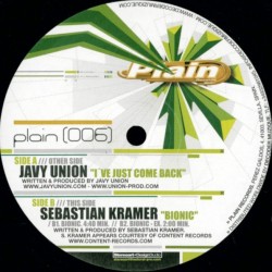 Javy Unión / Sebastian Kramer - I've Just Come Back / Bionic (12") Javy Unión / Sebastian Kramer - I've Just Come Back / Bionic (12")