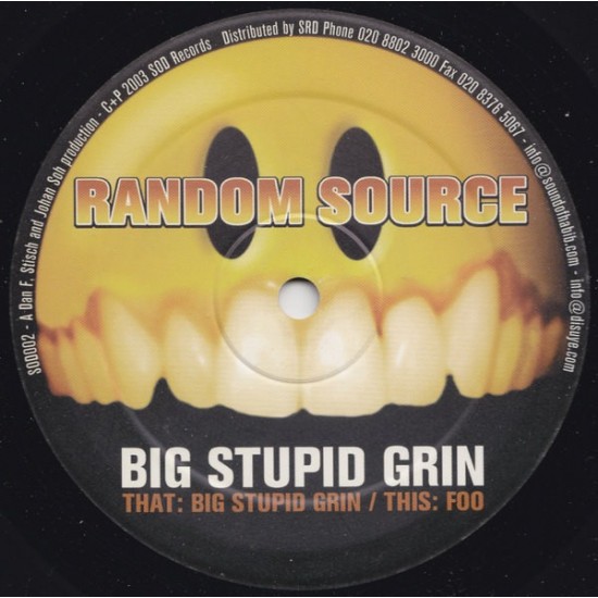 Random Source ‎- Big Stupid Grin (12") 