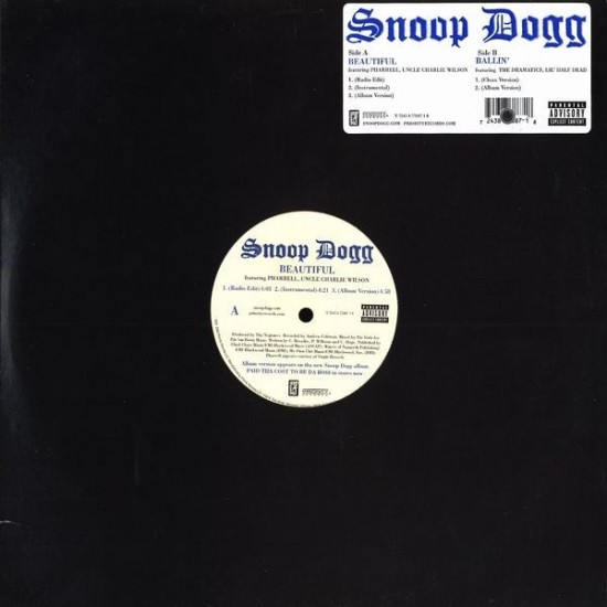 Snoop Dogg ‎- Beautiful / Ballin' (12") 