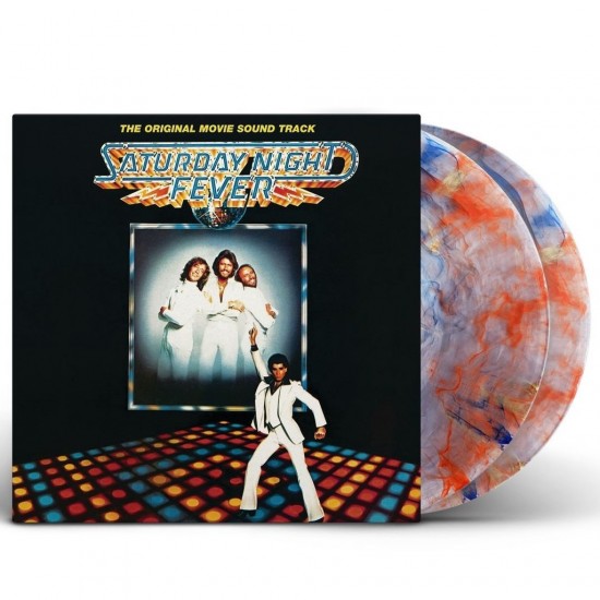 Saturday Night Fever (The Original Movie Sound Track) (2xLP - Gatefold - Limited Edition - Clear w/ Red, Orange & Blue Marbled)