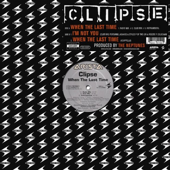 Clipse - When The Last Time (12")