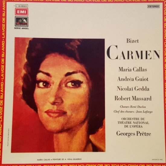 Georges Bizet, Maria Callas, Andréa Guiot, Nicolai Gedda, Robert Massard, Georges Prêtre, Orchestre National De L'Opéra De Paris - Carmen (3xLP - Box)