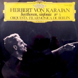 Beethoven - Orquesta Filarmónica de Berlín, Herbert von Karajan - Sinfonia Nº 5 (LP)*