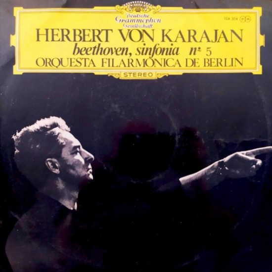 Beethoven - Orquesta Filarmónica de Berlín, Herbert von Karajan - Sinfonia Nº 5 (LP)*