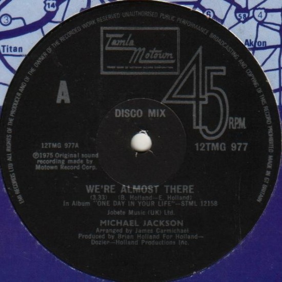 Michael Jackson - We're Almost There (12")