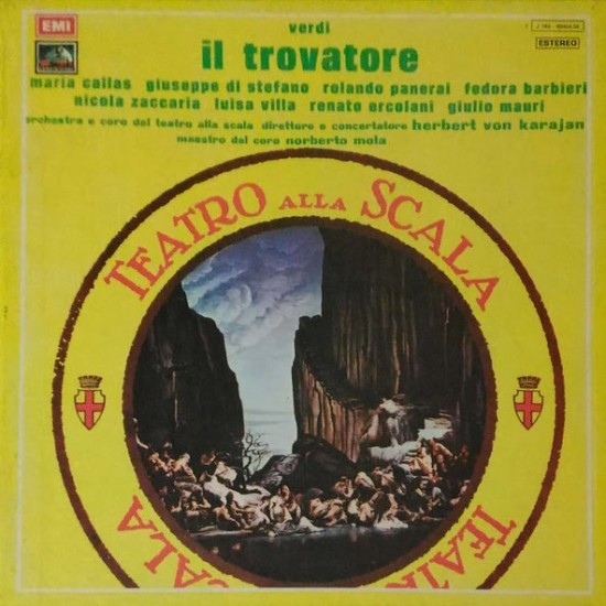 Verdi, Maria Callas, Giuseppe di Stefano, R. Panerai, F. Barbieri, Nicola Zaccaria, Luisa Villa, Renato Ercolani, Giulio Mauri, Orchestra e Coro Del Teatro Alla Scala, Herbert von Karajan, Norberto Mola - Il Trovatore (3xLP - Box)