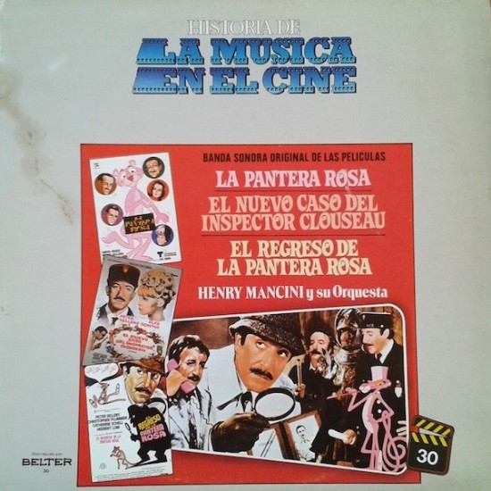 Henry Mancini Y Su Orquesta - Banda Sonora Original De Las Películas: La Pantera Rosa / El Nuevo Caso Del Inspector Clouseau / El Regreso De La Pantera Rosa (LP)