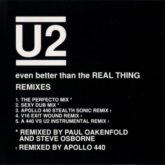 U2 - Even Better Than The Real Thing (Remixes) (CD)