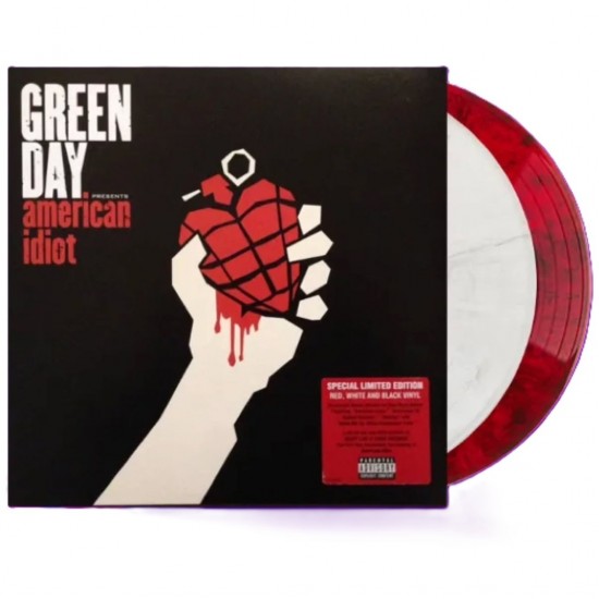 Green Day - American Idiot (2xLP - Limited Special Edition - Gatefold - Red + White w/ Black Swirl)