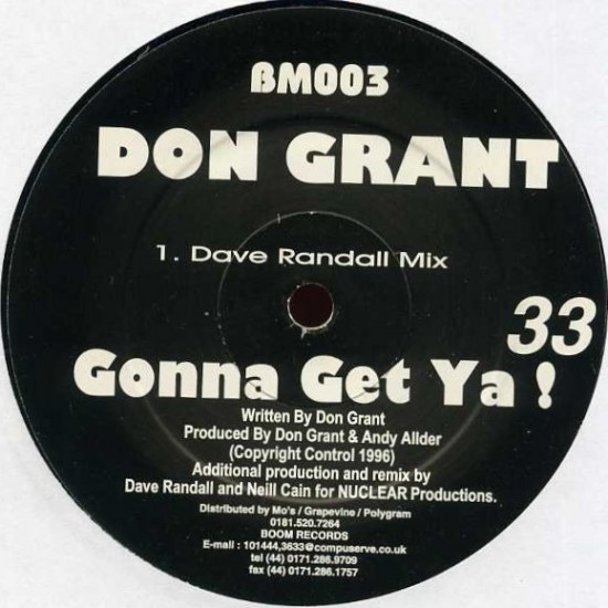 Don Grant - Gonna Get Ya! (12")