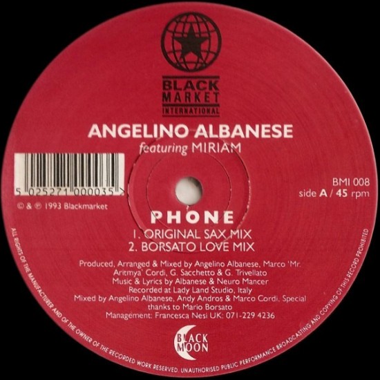 Angelino Albanese feat. Miriam - Phone (12")