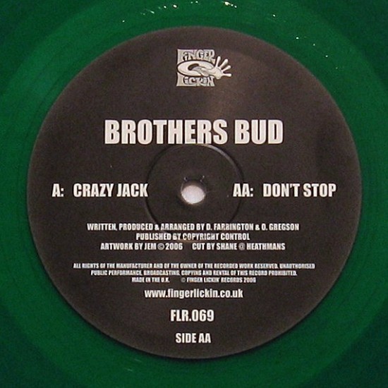 Brothers Bud - Crazy Jack / Don't Stop (12" - Green)*