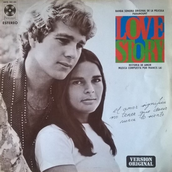 Francis Lai - Love Story / Historia De Amor (Banda Sonora Original De La Pelicula Paramount) (LP)*