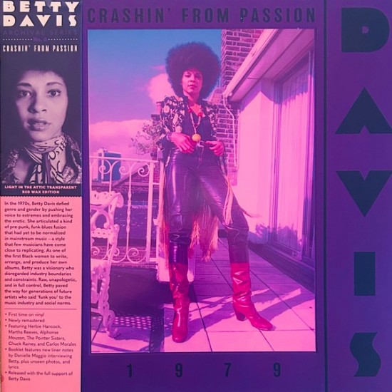Betty Davis - Crashin' From Passion (LP - Gatefold - Translucent Red) 