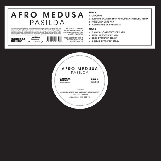 Afro Medusa - Pasilda (12" - 140g)