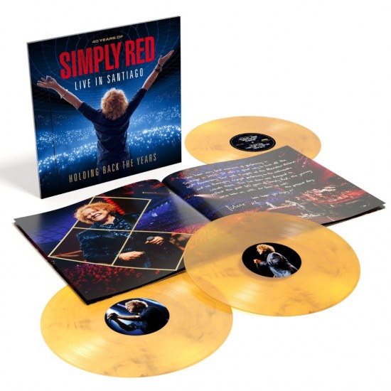 Simply Red - Holding Back The Years: Live In Santiago (3xLP - Limited Edition - 180g - Clear Yellow w/ Black Marbled)