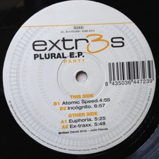 Extr3s - Plural EP Part 1 (12") 
