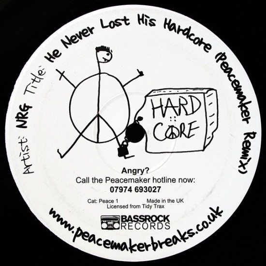 N.R.G. - He Never Lost His Hardcore (Peacemaker Remix) (12")