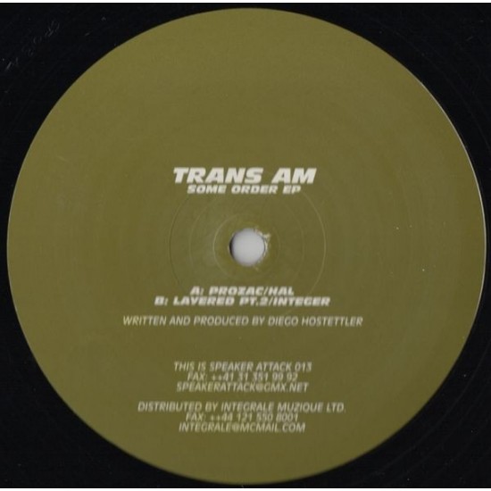 Trans Am - Some Order EP (12") 