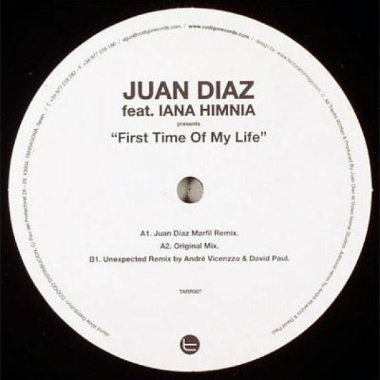Juan Diaz - First Time Of My Life (12")