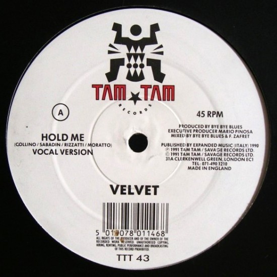 Velvet - Hold Me (12")