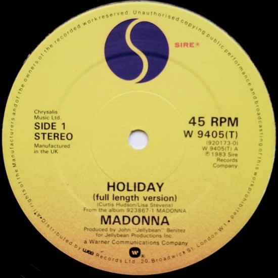 Madonna - Holiday (12")*