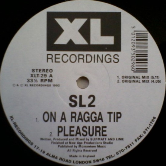 SL2 - On A Ragga Tip (12")