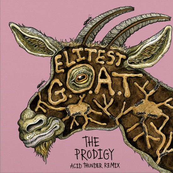 Sleaford Mods Ft. Aldous Harding - Elitest G.O.A.T The Prodigy Acid Thunder Remix (7" - Limited Edition - Gold) 