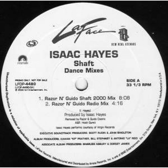 Isaac Hayes ‎"Shaft (Dance Mixes)" (12")