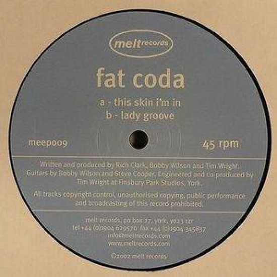 Fat Coda ‎"This Skin I'm In" (12")