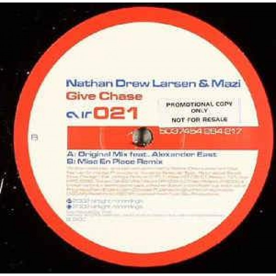 Nathan Drew Larsen & Mazi "Give Chase" (12")