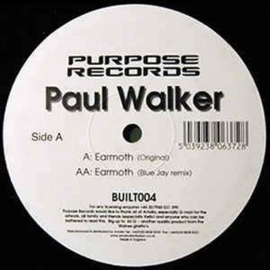Paul Walker ‎"Earmoth" (12")