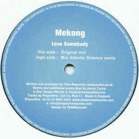 Mekong ‎"Love Somebody" (12")