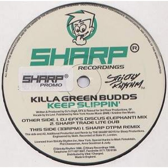 Killa Green Budds ‎"Keep Slippin'" (12")