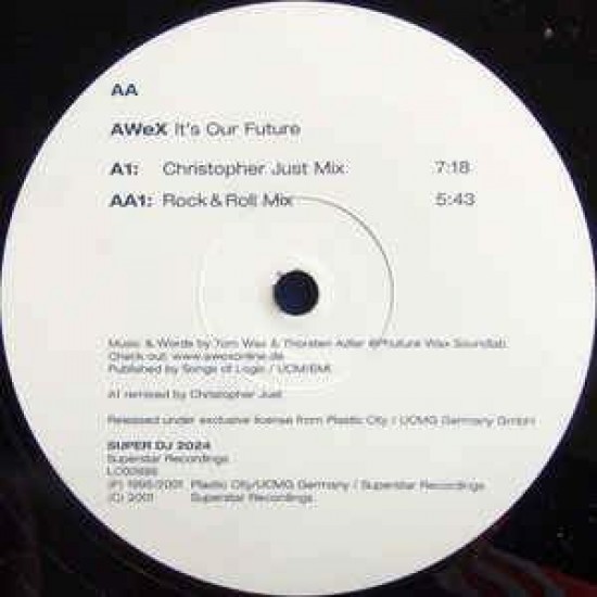AWeX ‎"It's Our Future" (12")