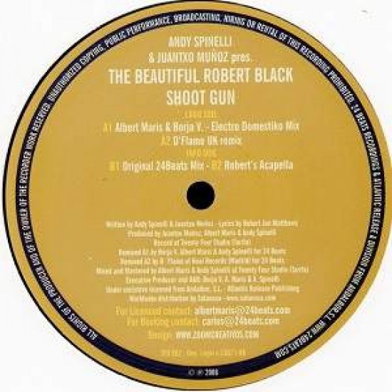 Andy Spinelli & Juantxo Muñoz pres. The Beautiful Robert Black ‎"Shot Gun" (12") 