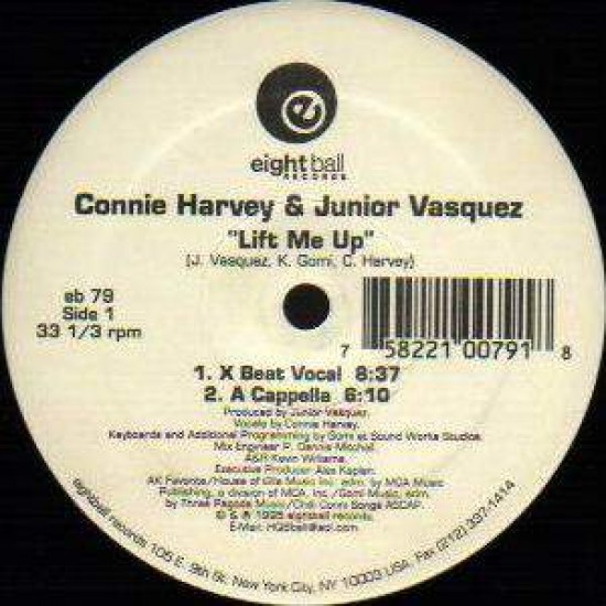 Connie Harvey & Junior Vasquez "Lift Me Up" (12")
