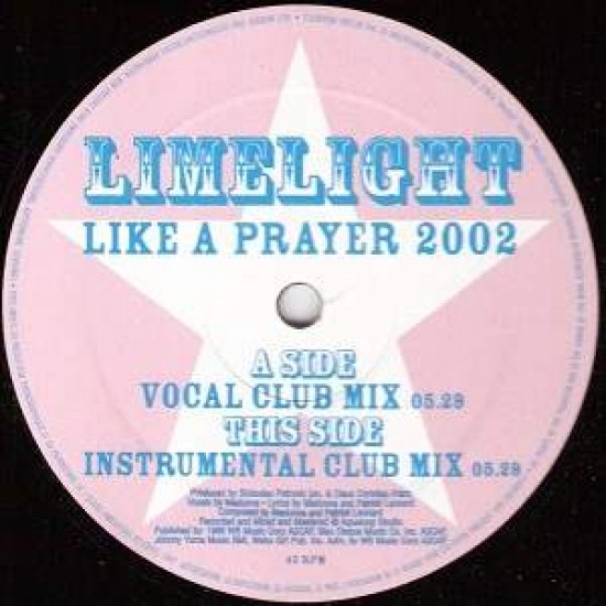 Limelight "Like A Prayer 2002" (12")