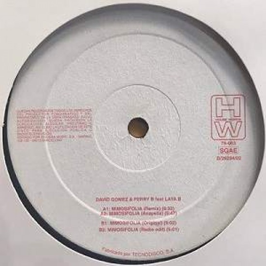 David Gomez & Ferry B Feat. Laya B "Mimosifolia" (12")