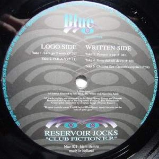 Reservoir Jocks "Club Fiction E.P." (12")