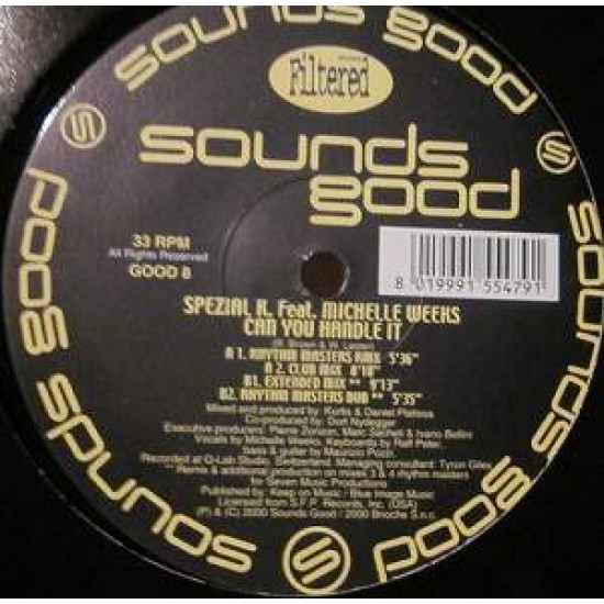 Spezial K Featuring Michelle Weeks "Can You Handle It" (12")