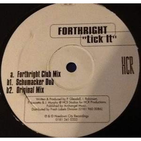 Forthright "Lick It" (12")