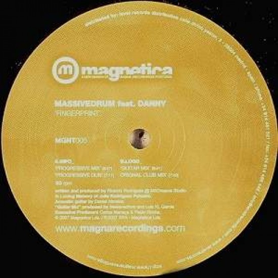 Massivedrum Featuring Daniel Almeida "Fingerprint" (12")